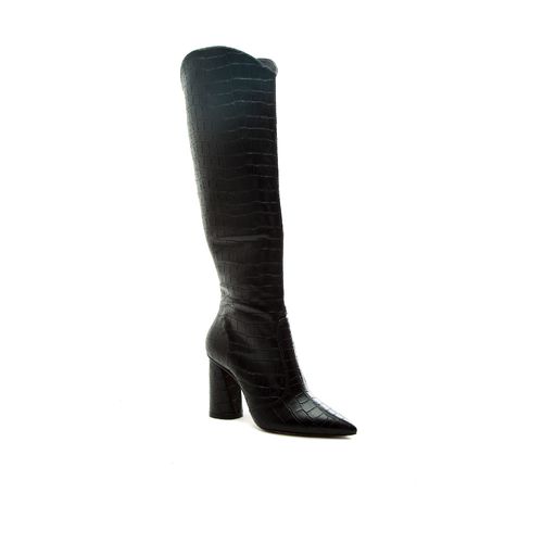 Bota Cano Longo Preta Cecconello 1867004-4