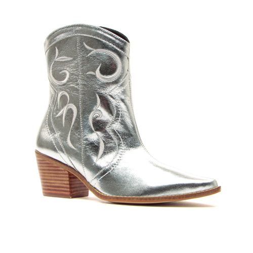 Bota Western Couro Prata Cecconello 2146005-1