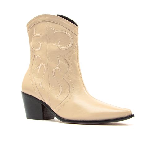 Bota Western Couro Creme Cecconello 2146005-3