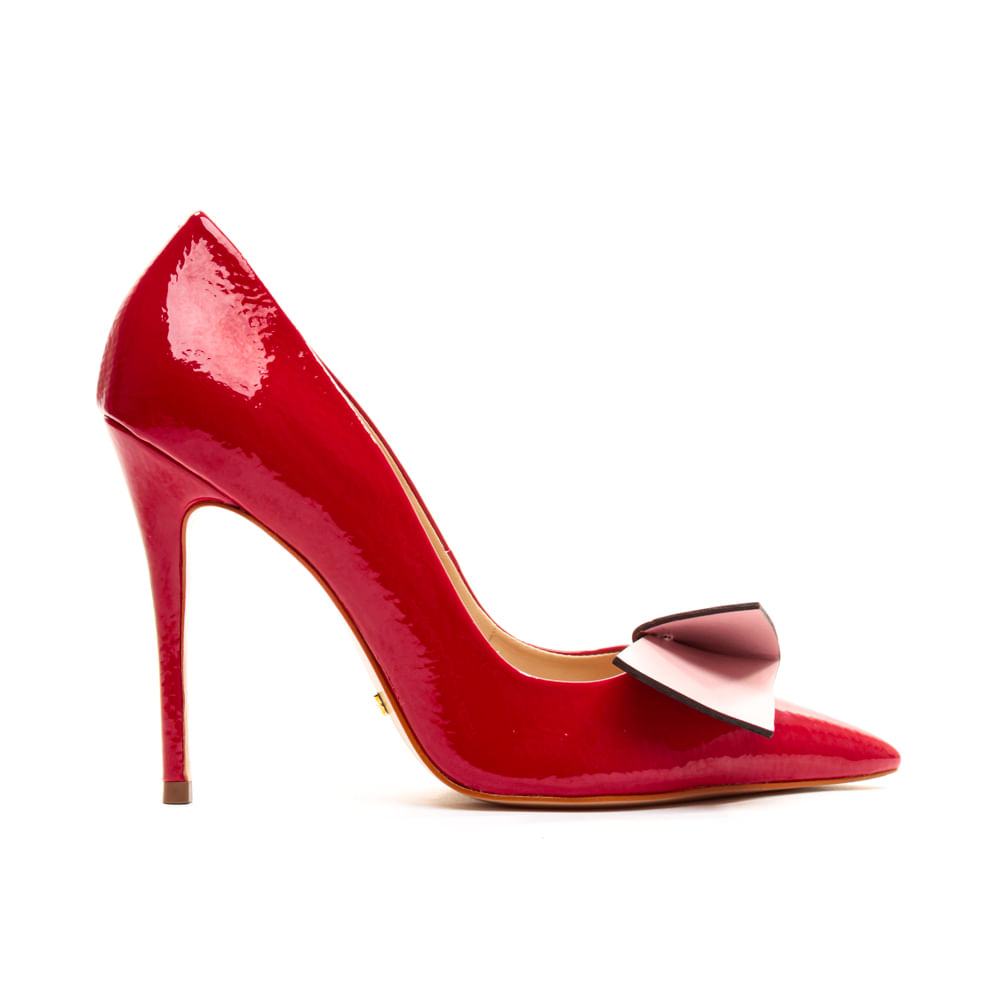 Scarpin vermelho hot sale cecconello