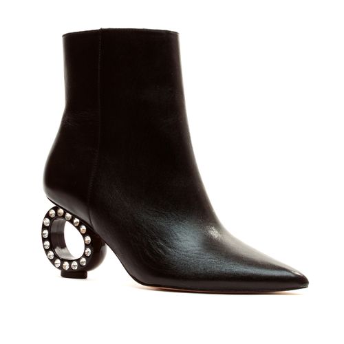 Bota Couro Preto Cano Curto Cecconello 2376001-1
