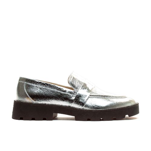 Sapato Oxford Couro Prata Cecconello 2418001-4