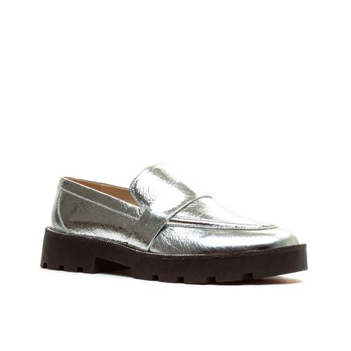 Sapato Oxford Couro Prata Cecconello 2418001-4