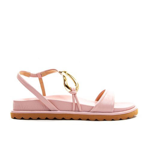 SandÁlia Papete Couro Rosa Cecconello 2386005-1