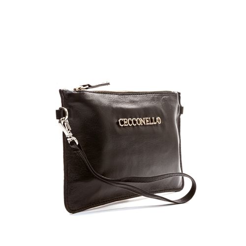 Bolsa Amy Couro Preto Cecconello 126045-40