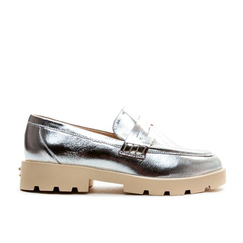 Sapato Oxford Couro Prata Cecconello 2374014-2