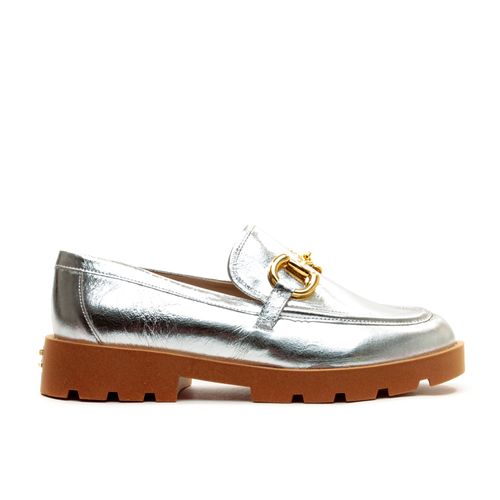 Sapato Oxford Couro Prata Cecconello 2374012-2
