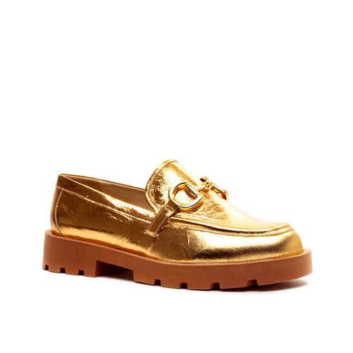 Sapato Oxford Couro Ouro Cecconello 2374012-3