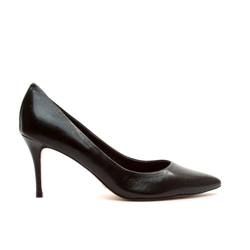 Scarpin Couro Preto Salto MÉdio Cecconello 2399001-3