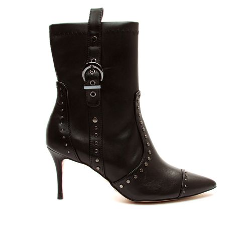 Bota Couro Preto Cano Curto Cecconello 2399005-1