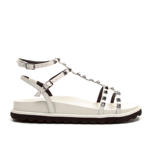 Sandália Papete Couro Branco ( Snow ) Cecconello 2386004-3