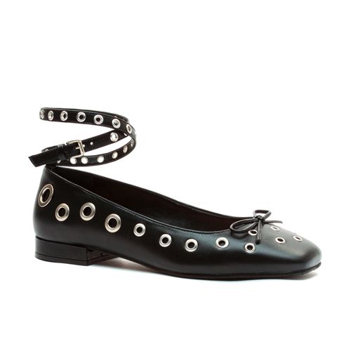 Sapatilha Couro Preto Cecconello 2385014-2