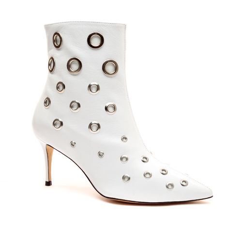 Bota Couro Branco Cano Curto Cecconello 2399024-2