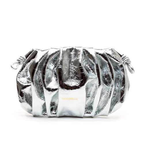 Bolsa Jess Couro Prata Cecconello Css2512-5