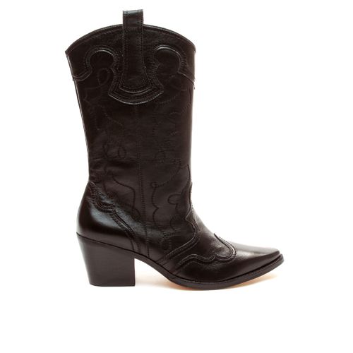 Bota Western Couro Preto Cecconello 2260003-8