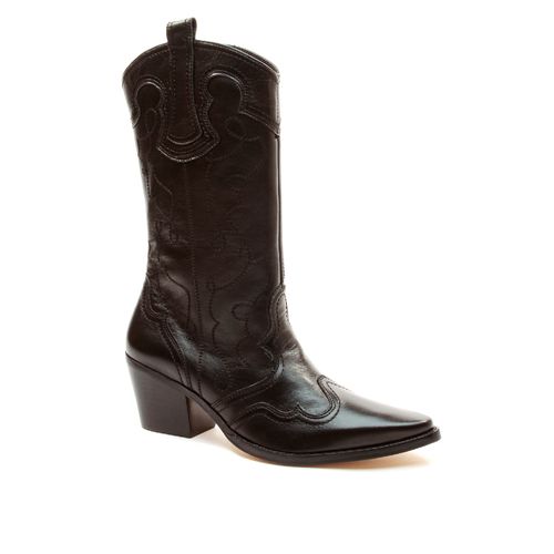 Bota Western Couro Preto Cecconello 2260003-8