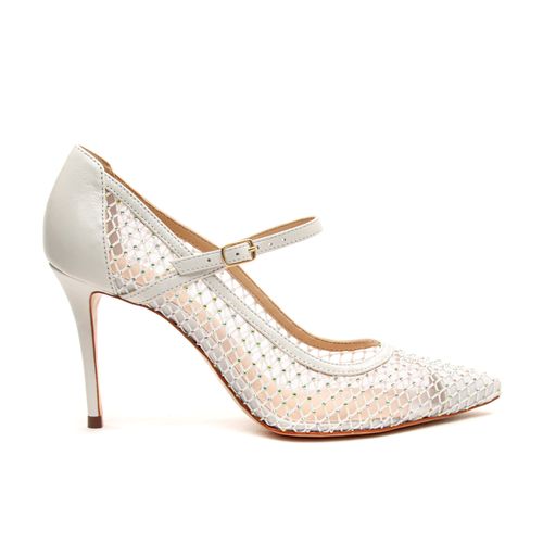 Scarpin Branco Salto Alto Cecconello 2474002-1