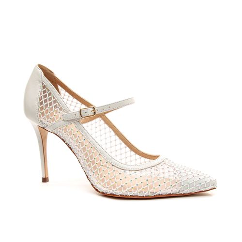 Scarpin Branco Salto Alto Cecconello 2474002-1