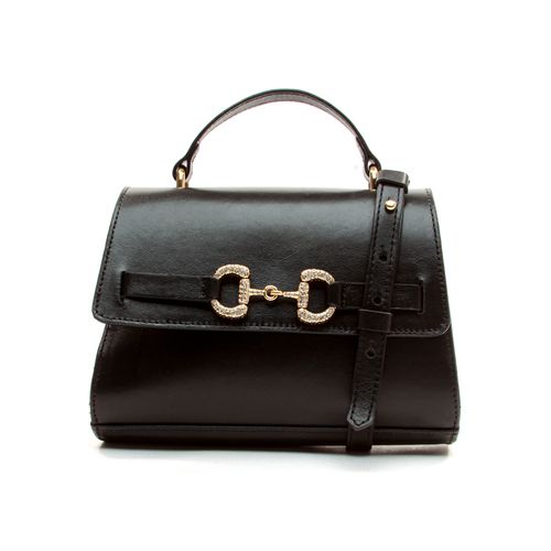 Bolsa Ariana Couro Preto Cecconello Css2513-1