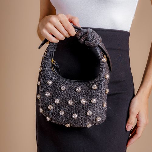 Bolsa Brietta Couro Preto Cecconello C2517-2