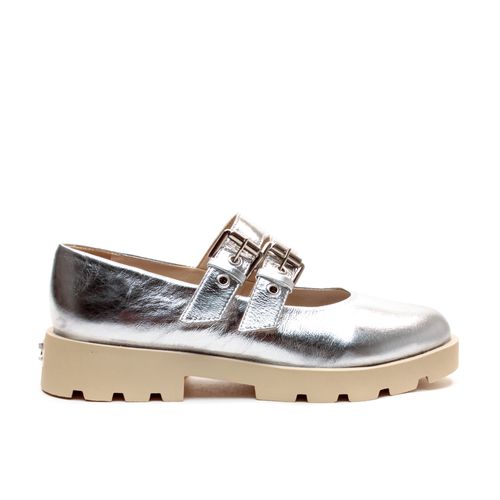 Sapato Oxford Couro Prata Cecconello 2374017-2