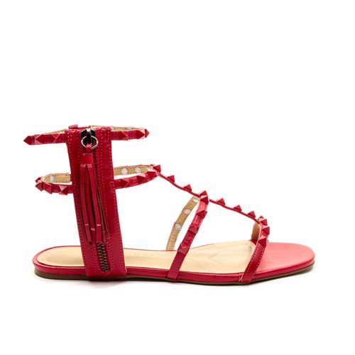 SandÁlia Rasteira Vermelho Cecconello 2415001-14