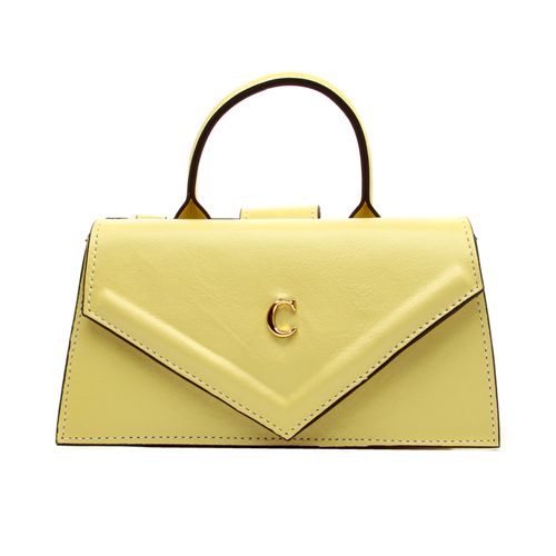 Bolsa Kim Couro Amarelo Cecconello Css2510-5