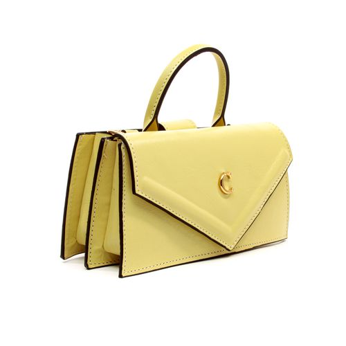 Bolsa Kim Couro Amarelo Cecconello Css2510-5