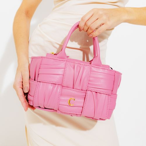 Bolsa Kiara Couro Rosa Cecconello C2536-4