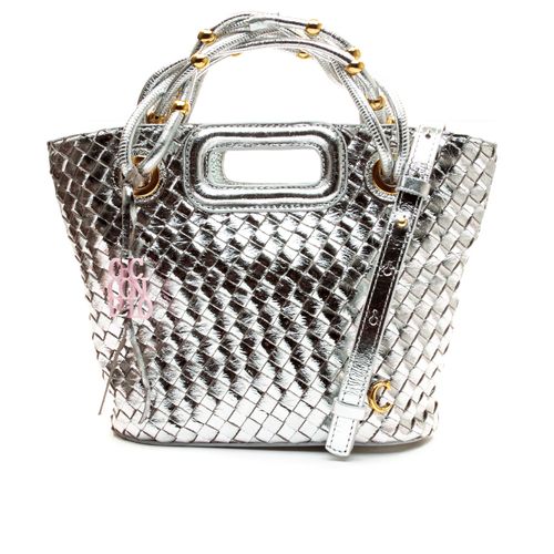 Bolsa Lucy Couro Prata Cecconello C2540-4