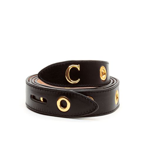 Cinto Lolla Couro Preto Cecconello 7679-5