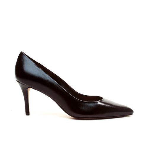 Scarpin Couro Preto Salto Médio Cecconello 2399001-22