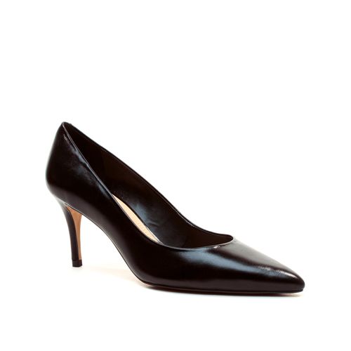 Scarpin Couro Preto Salto Médio Cecconello 2399001-22