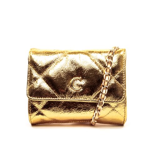 Bolsa Joy Couro Ouro Cecconello C2925-7