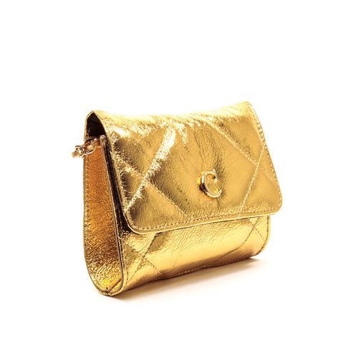 Bolsa Joy Couro Ouro Cecconello C2925-7