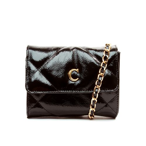 Bolsa Joy Couro Preto Cecconello C2925-1