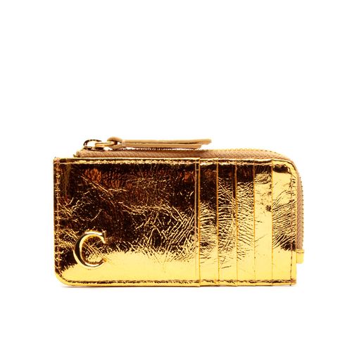 Porta Cartão Anny Couro Ouro Cecconello C2943-7