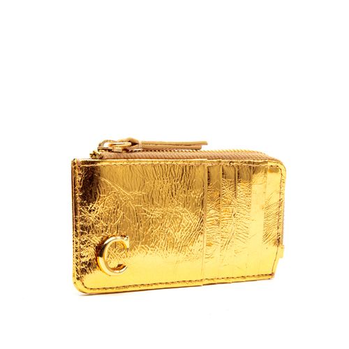 Porta Cartão Anny Couro Ouro Cecconello C2943-7