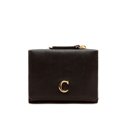 Carteira Izzy Couro Preto Cecconello C2942-5