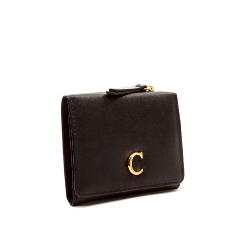 Carteira Izzy Couro Preto Cecconello C2942-5
