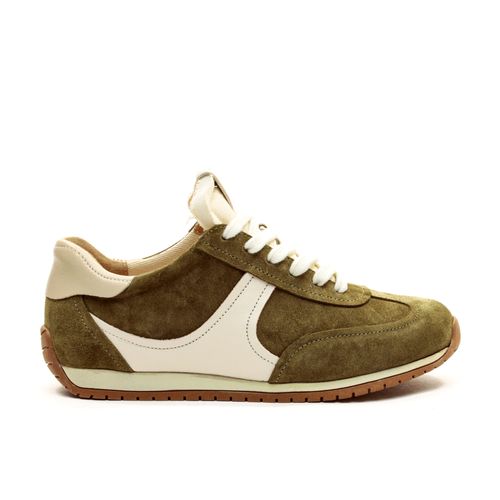 Tênis Couro Verde Casual Cecconello 2616001-4