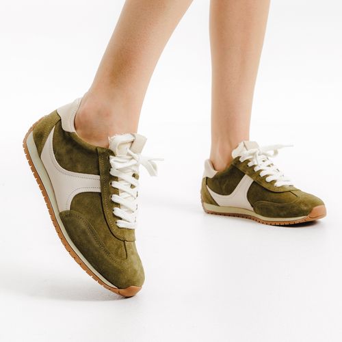 Tênis Couro Verde Casual Cecconello 2616001-4