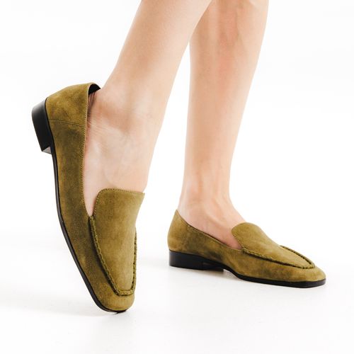 Mocassim Couro Verde Cecconello 2623001-5