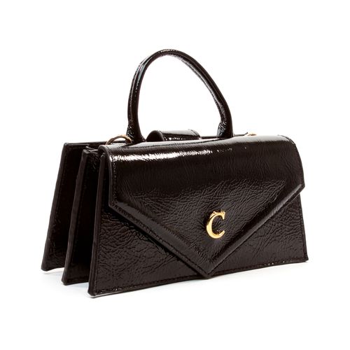Bolsa Kim Couro Preto Cecconello C2932-8
