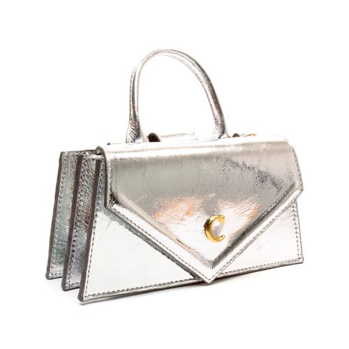 Bolsa Kim Couro Prata Cecconello C2932-10