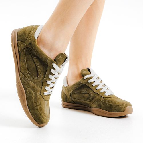 Tênis Casual Couro Verde Cecconello 2617001-6