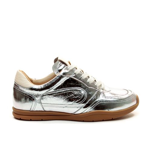 Tênis Casual Couro Prata Cecconello 2617001-9
