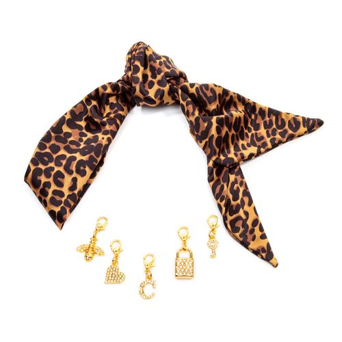 Kit Charms Onça Cecconello Lenço + Pingentes  2666001-4