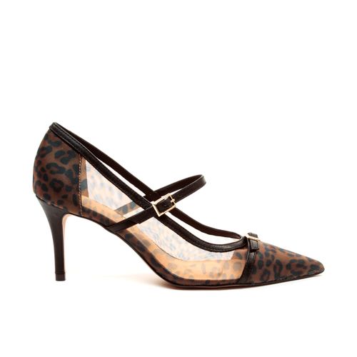 Scarpin Couro Preto Salto Médio Cecconello 2658003-1