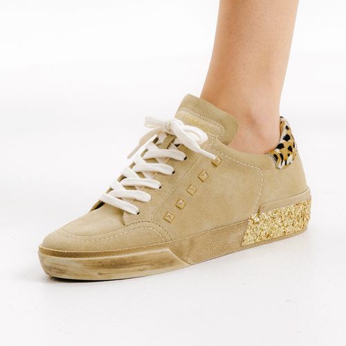 Tênis Couro Creme Casual Cecconello 2618003-3